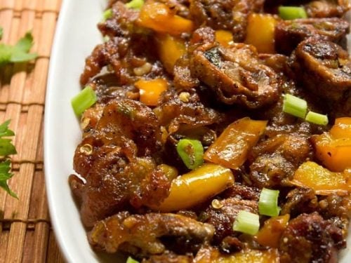 mushroom manchurian recipe 1a