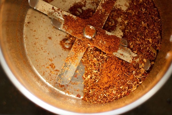 spices ground to a semi-fine texture