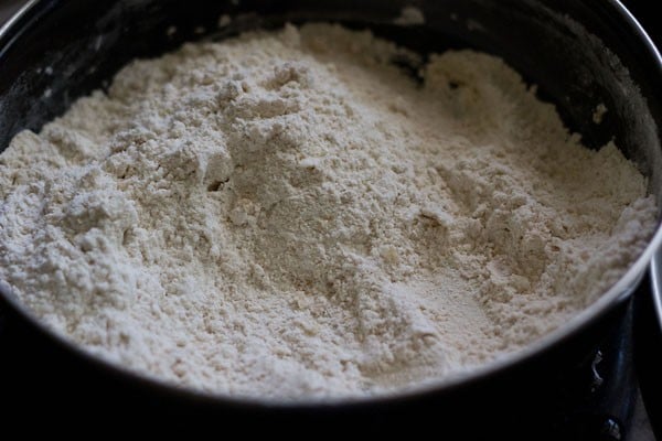 preparing dough to make puran poli recipe