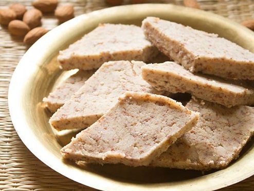almond halwa recipe