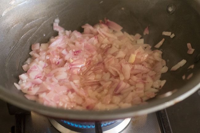 sauteing onions