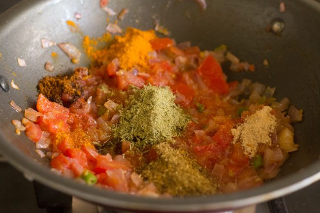 adding spice powders