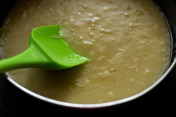 making eggless banana bread batter