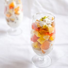 fruit salad recipe with cashew cream