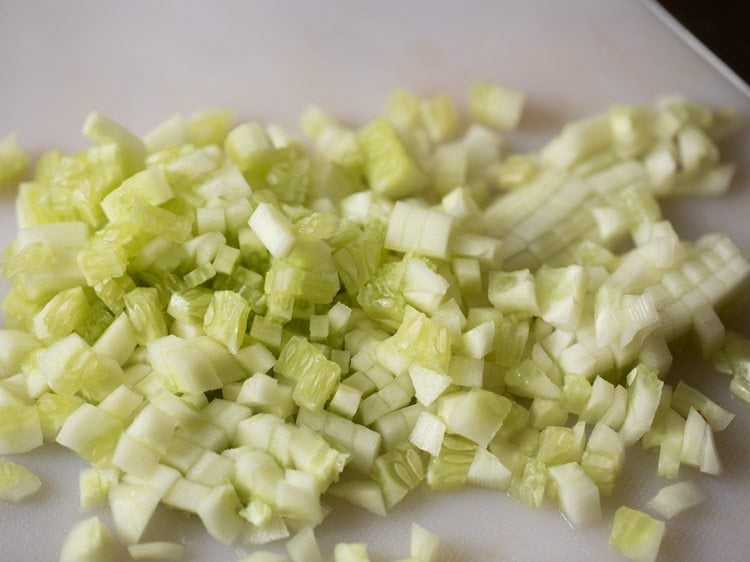 finely chopped cucumbers