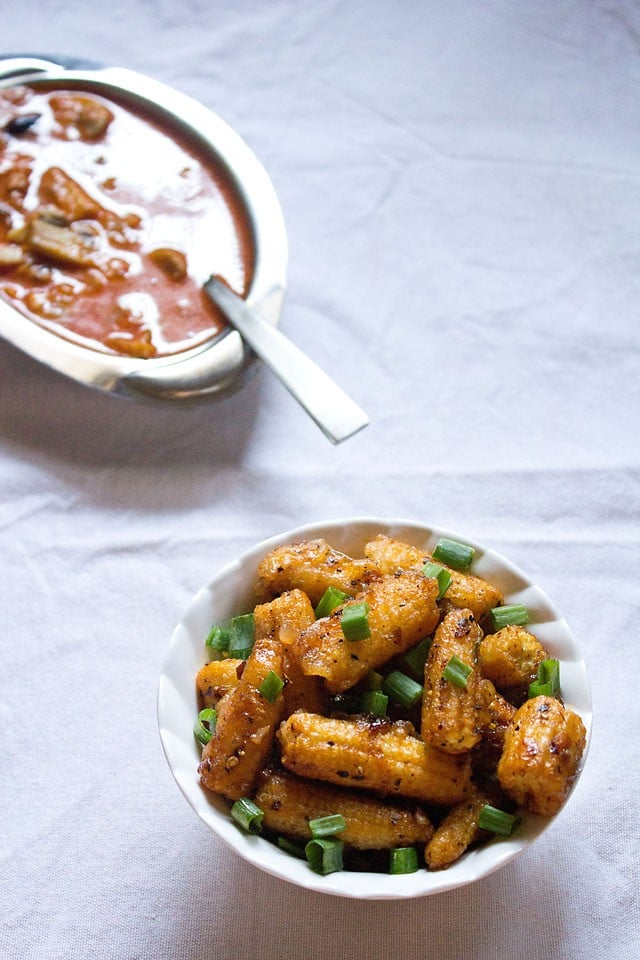 baby corn manchurian recipe