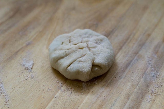 prepared pastry with all edges closed