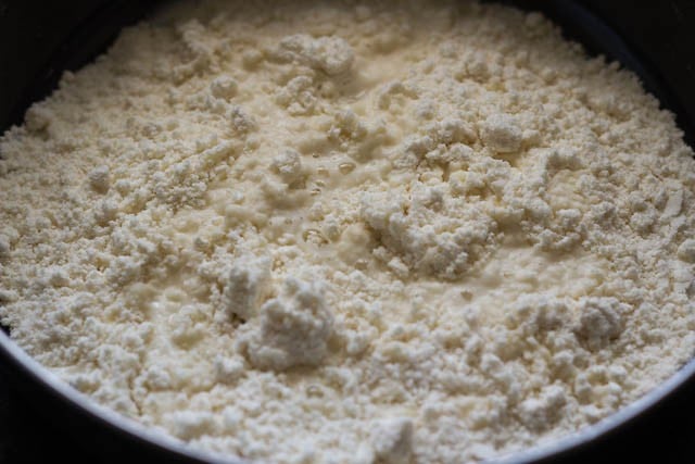 water added to flour