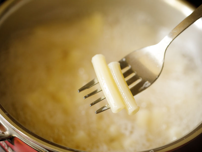 cooked al dente pasta