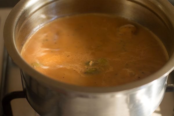 simmering ginger tea mixture