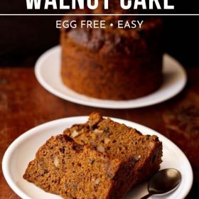 Date and walnut cake