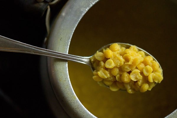 cooked chana dal in pressure cooker