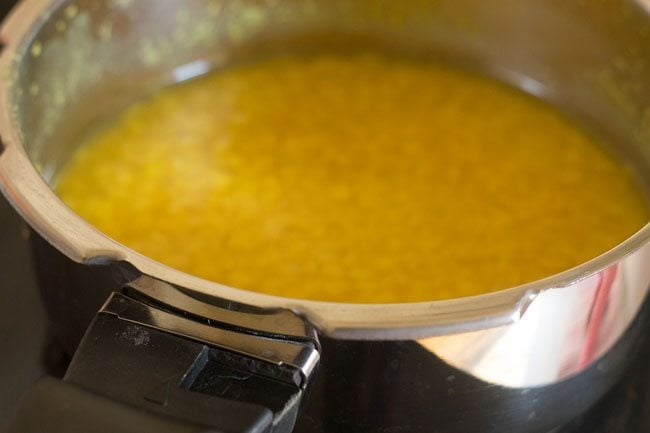 pressure cooked lentils