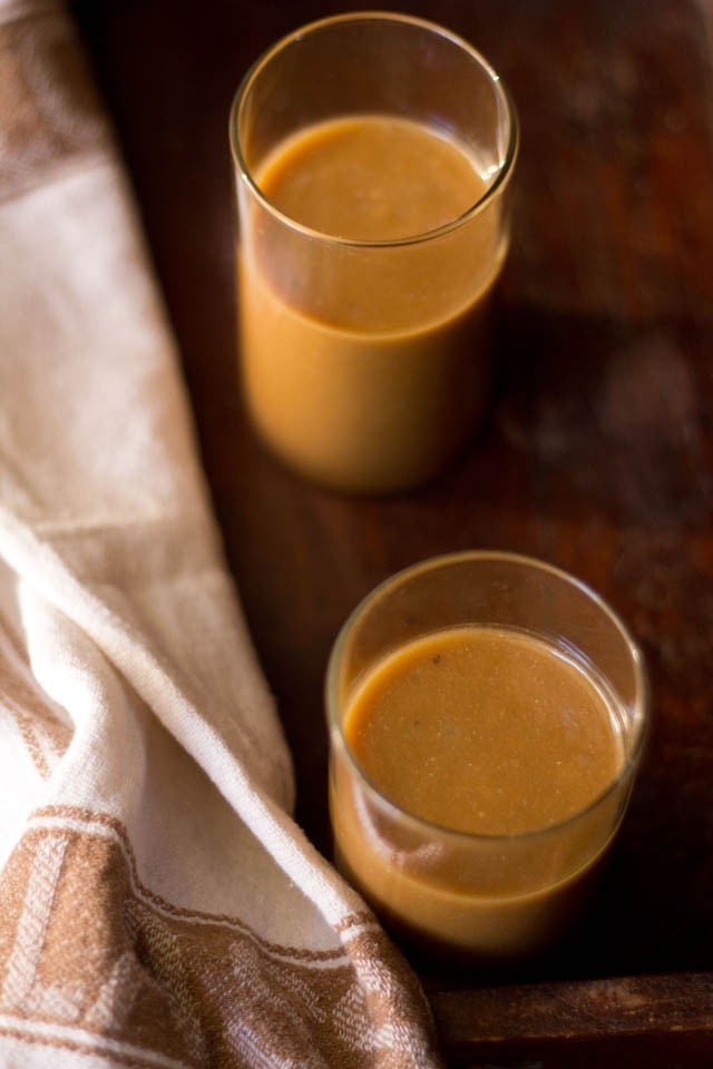 Chikoo Milkshake   How to make Chickoo Shake   Sapota Shake - 27