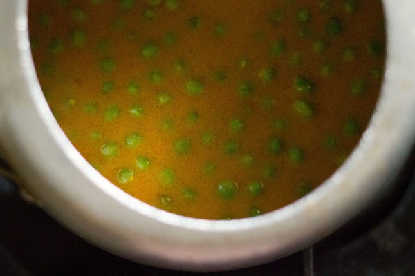 making matar paneer recipe