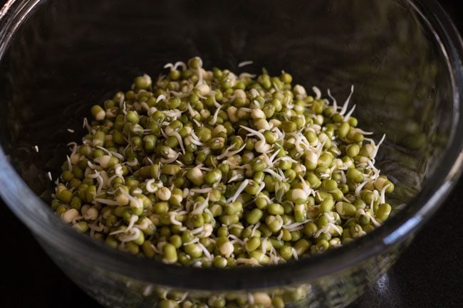 making sprouts salad recipe