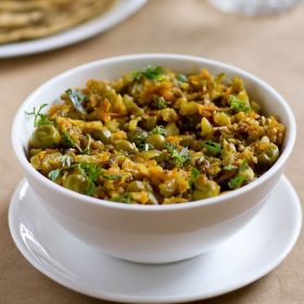 veg keema served in a bowl