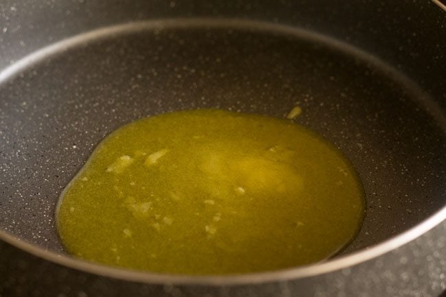 ghee in a sauté pan