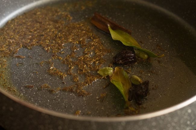 tempering spices in hot oil