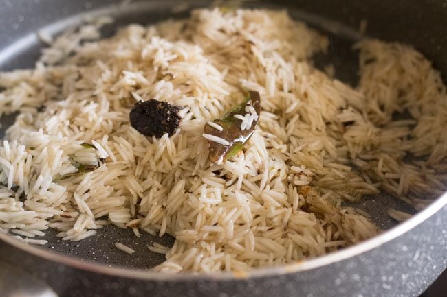 Kashmiri pulao being made