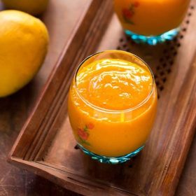 mango banana papaya smoothie recipe, tropical fruits smoothie recipe
