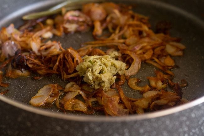 ginger-garlic paste for palak biryani