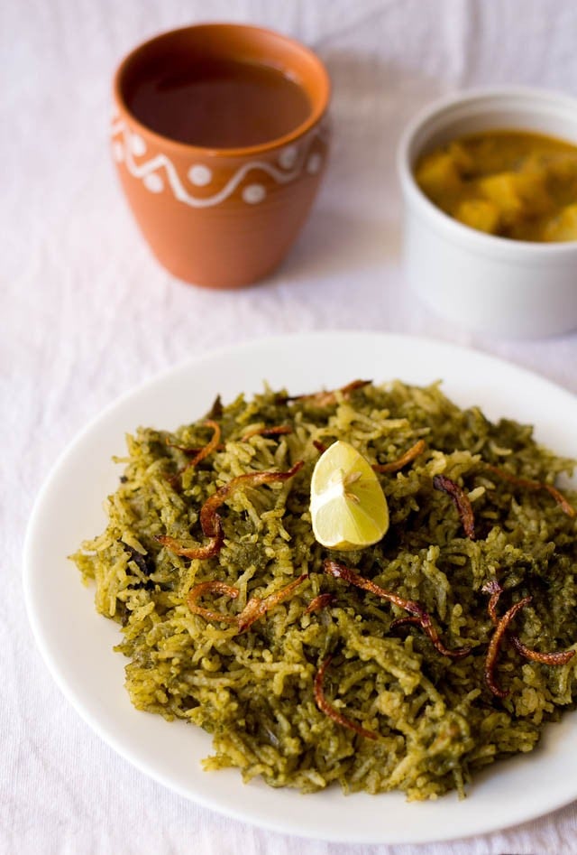 palak biryani