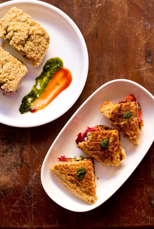 paneer veg sandwich
