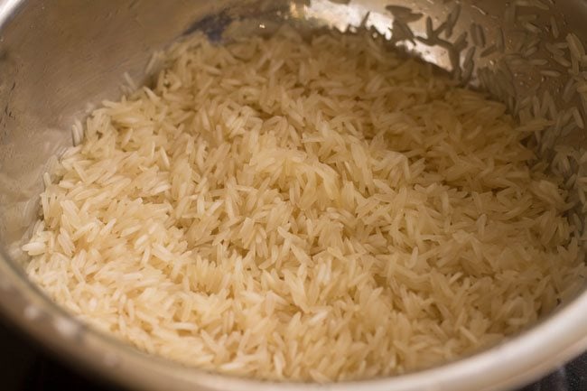 soaked rice