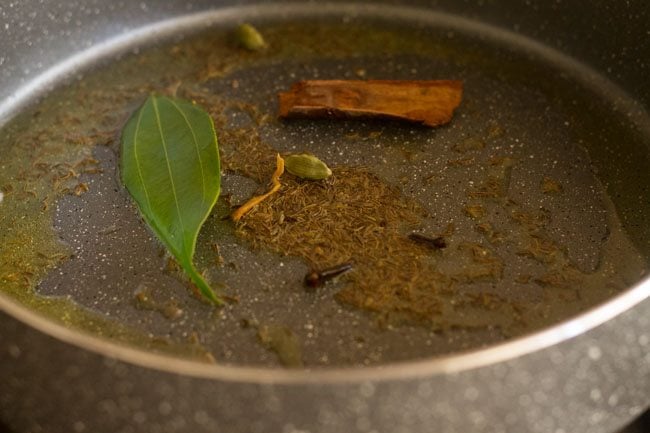 spices in a pan