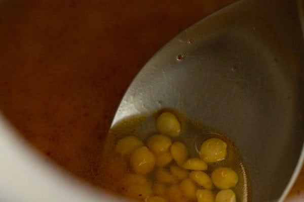 water added to chana dal 