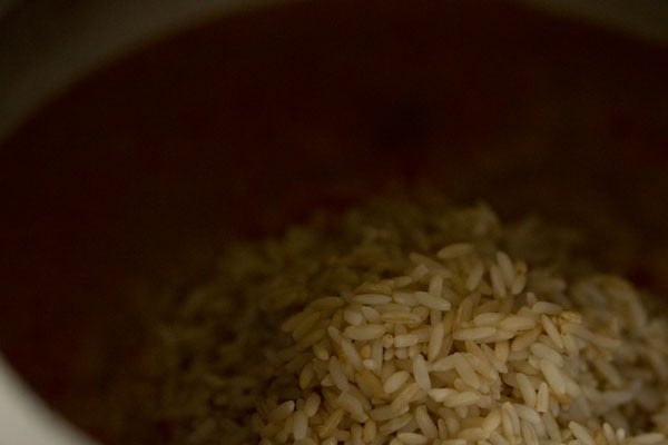 rice added to chana dal