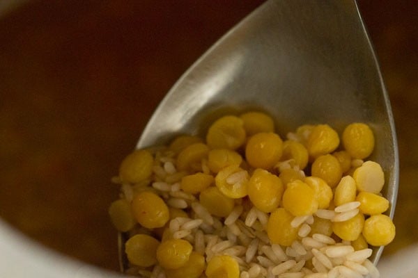 chana dal mixed with rice