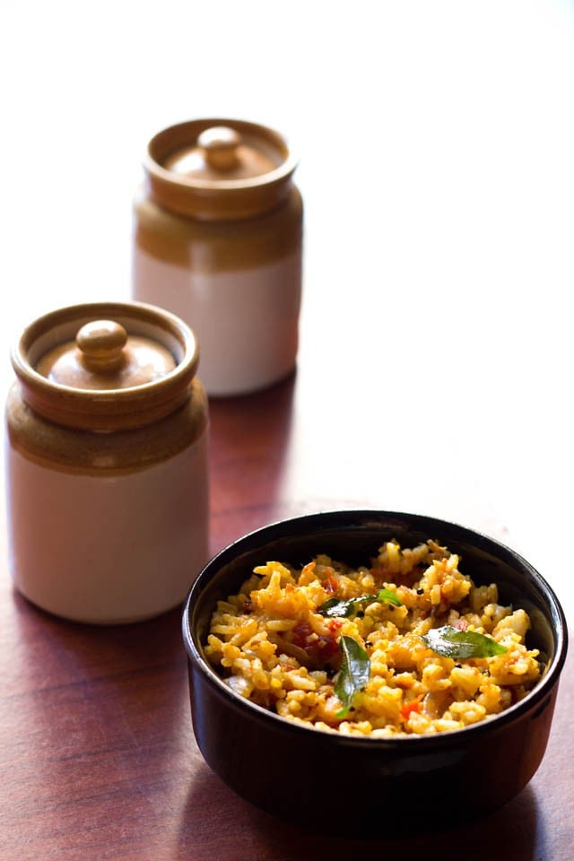 masala rice served in a bowl 