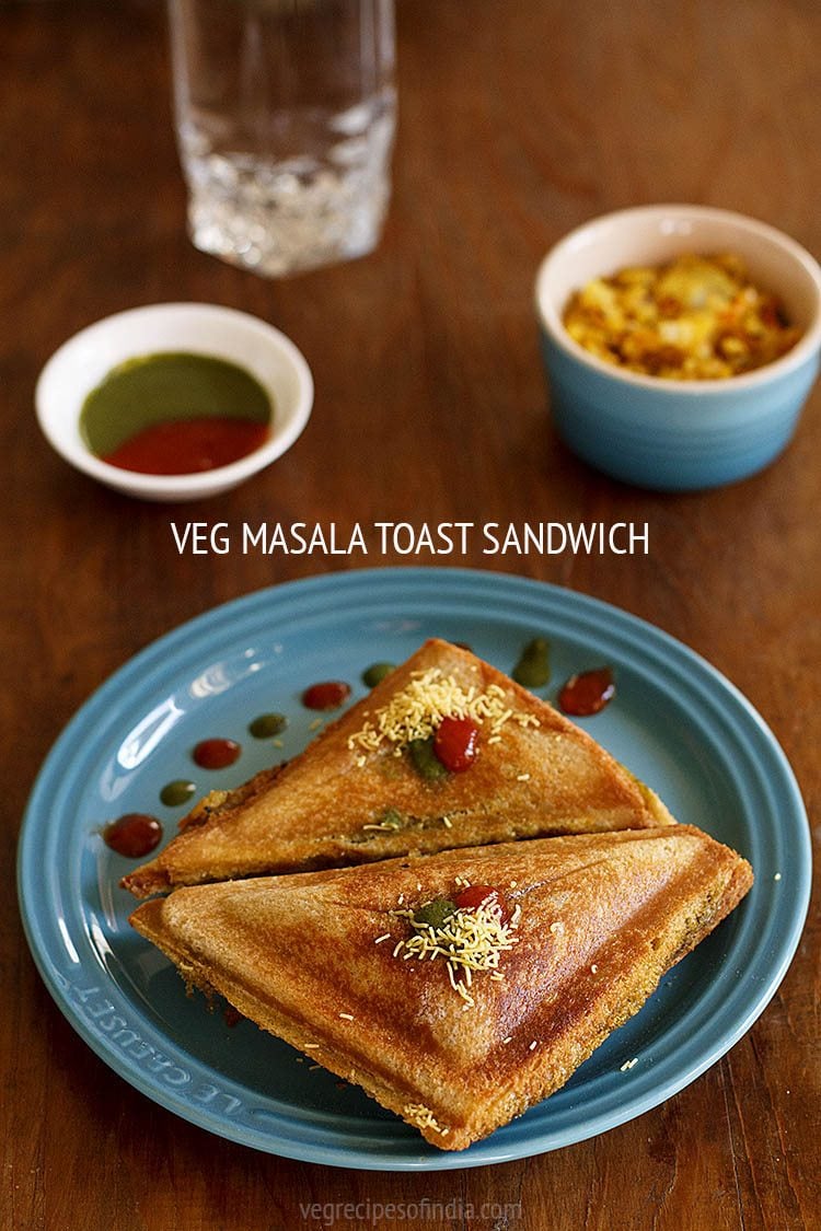 veg masala toast sandwich recipe