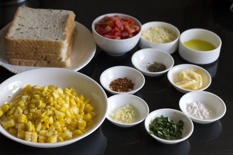 corn sandwich ingredients