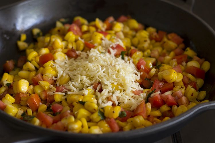 cheese and corn mixture