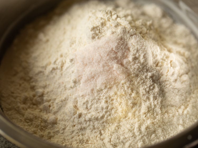 add all purpose flour to mixture