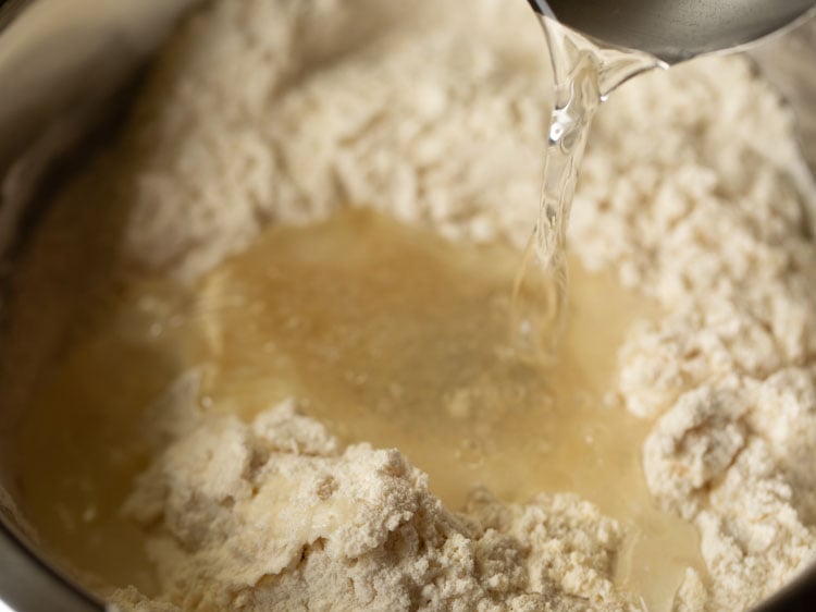 add water to flour