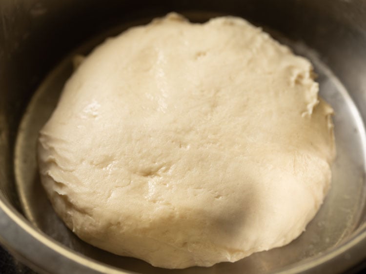 leavened dough after 2 hours