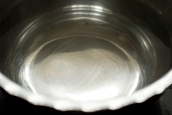 hot water in a bowl