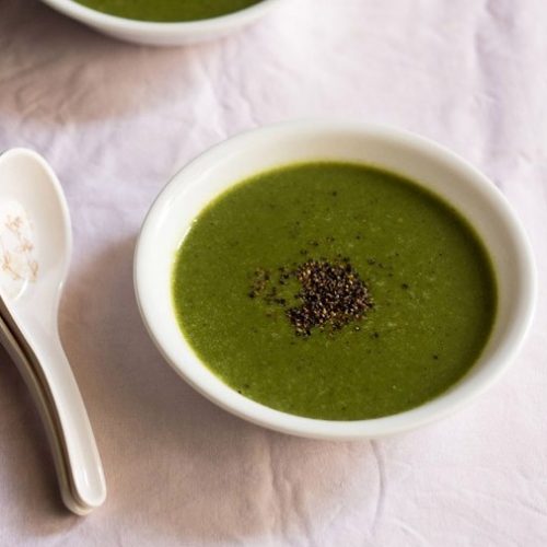 palak soup recipe, spinach soup recipe