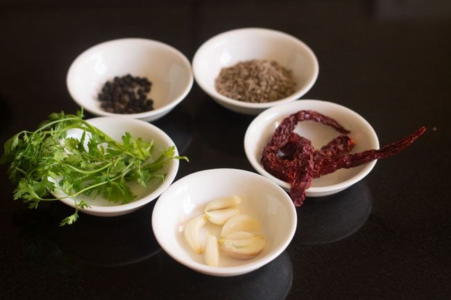 ingredients for making tamarind rasam