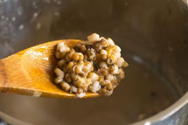 pressure cooked lentils