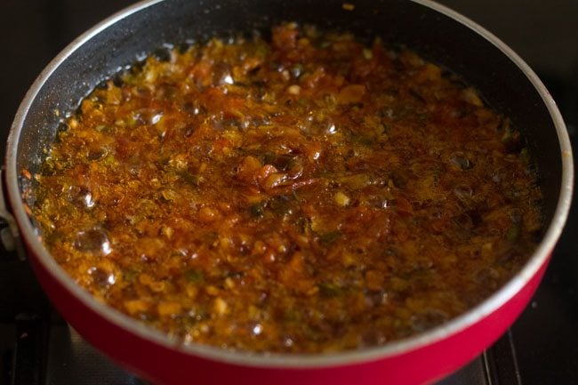 sauteing tomato till soften