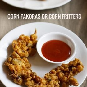 corn pakoda, corn fritters recipe