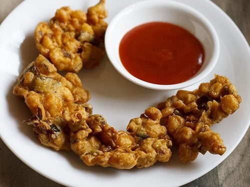 corn pakora recipe, corn fritters recipe