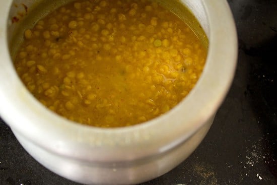 simmering dal till desired consistency is achieved. 