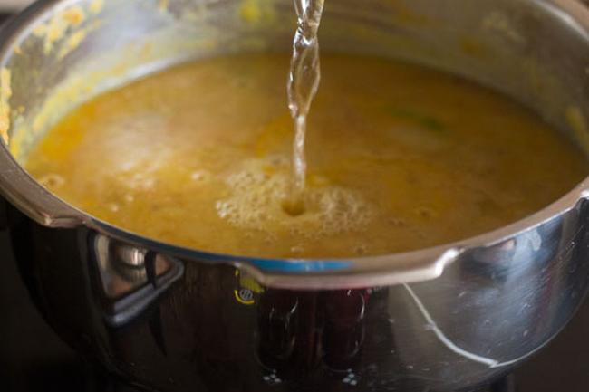adding more water to dal