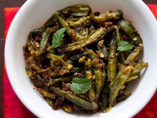 Lahsuni Bhindi Recipe